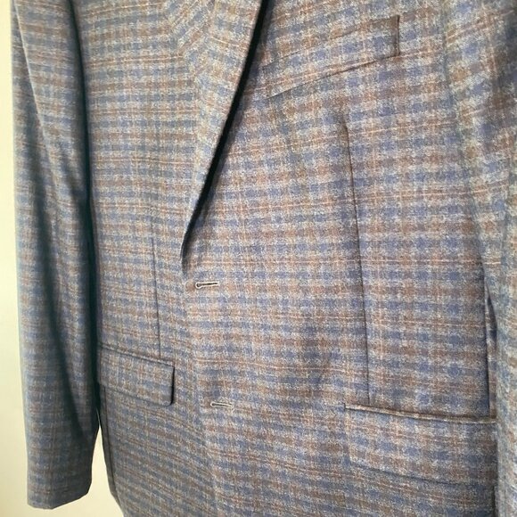 Jos a. Bank Reserve Blue/Black Checkered Blazer - Picture 4 of 7